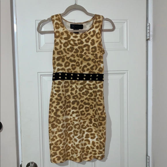 Kardashian Kollection Animal Print Dress - Picture 1 of 5
